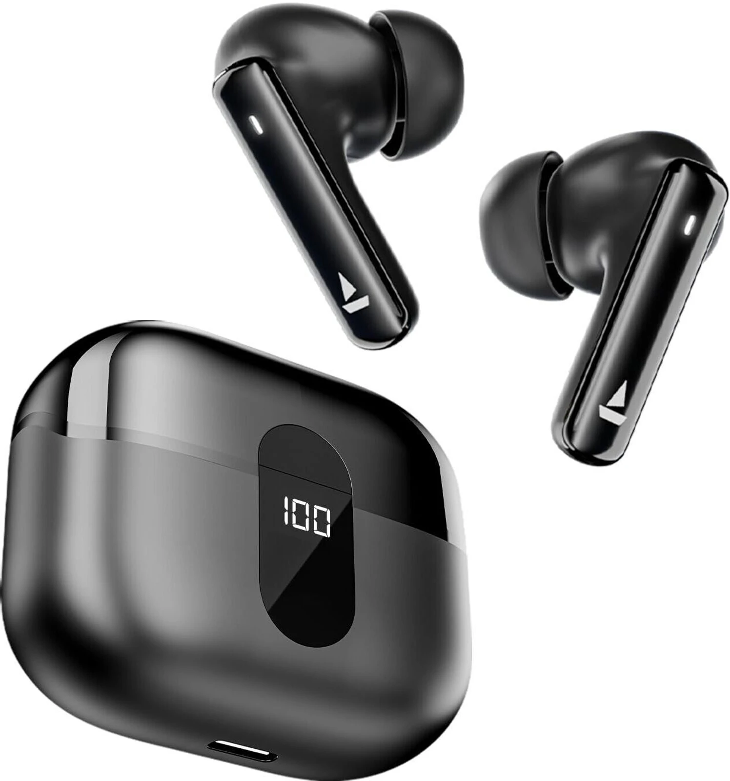 boAt Airdopes 121 Pro True Wireless Earbuds Signature Sound,Quad Mic Enx,Low Latency Mode for Gaming,50H Playtime,Iwp,Ipx4,Battery Indicator Screen - Image 2