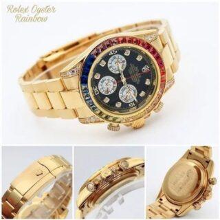 Rainbow Dial Rolex Smartwatch With Logo
