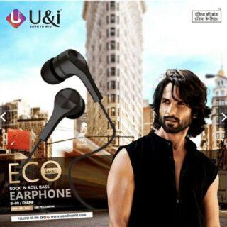 U&i Most Affordable Earphone - Eco Series Wired Headset  (Black, In the Ear)