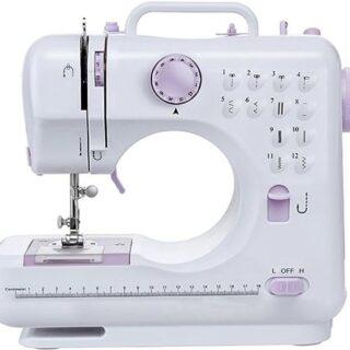 Multifunction Mini Sewing Machine 505A 12 Built-in Stitches, 2 Speeds Double Thread, Foot Pedal Best Allrounder