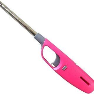 Refillable Gas Lighter for Kitchen, Gas Stove Metal Flame with Adjustable Gun Flame and Multipurpose Use Candle Diya Lighting Use for Household (Multicolor)