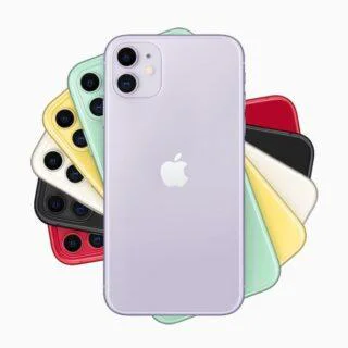 iPhones in assorted colours for the pre-owned smartphone category