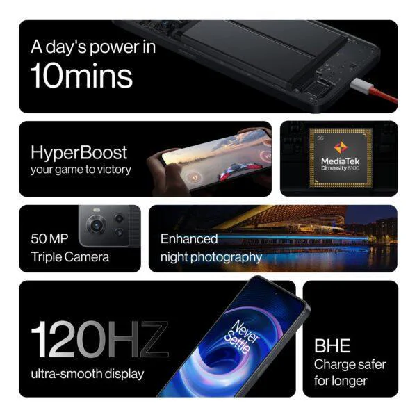 OnePlus 10R – Ultimate Fast Charging Beast | 80W SUPERVOOC, 120Hz AMOLED & MediaTek Dimensity - Image 3