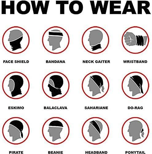 Unisex Motorcycle Riding Bandana, Headband, Head Wrap, UV resistant, Biker Face Mask (Bandanas) - Image 3