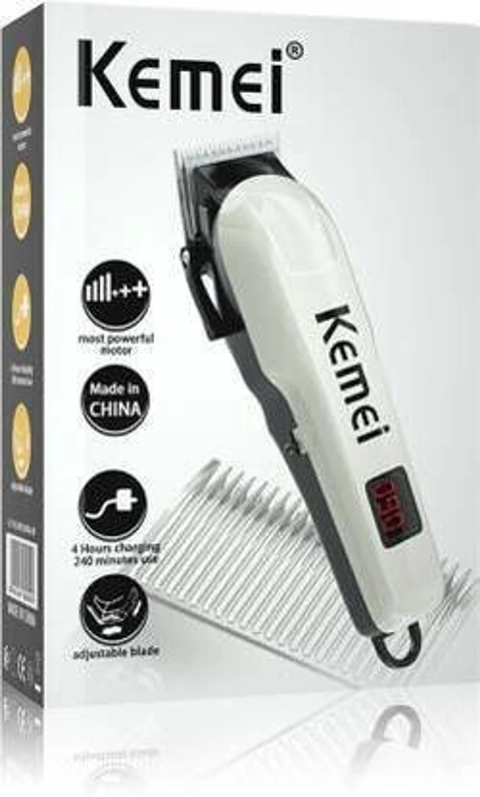 Kemei Professional Hair Trimmer 240 min Runtime 4 Length Settings - Image 4