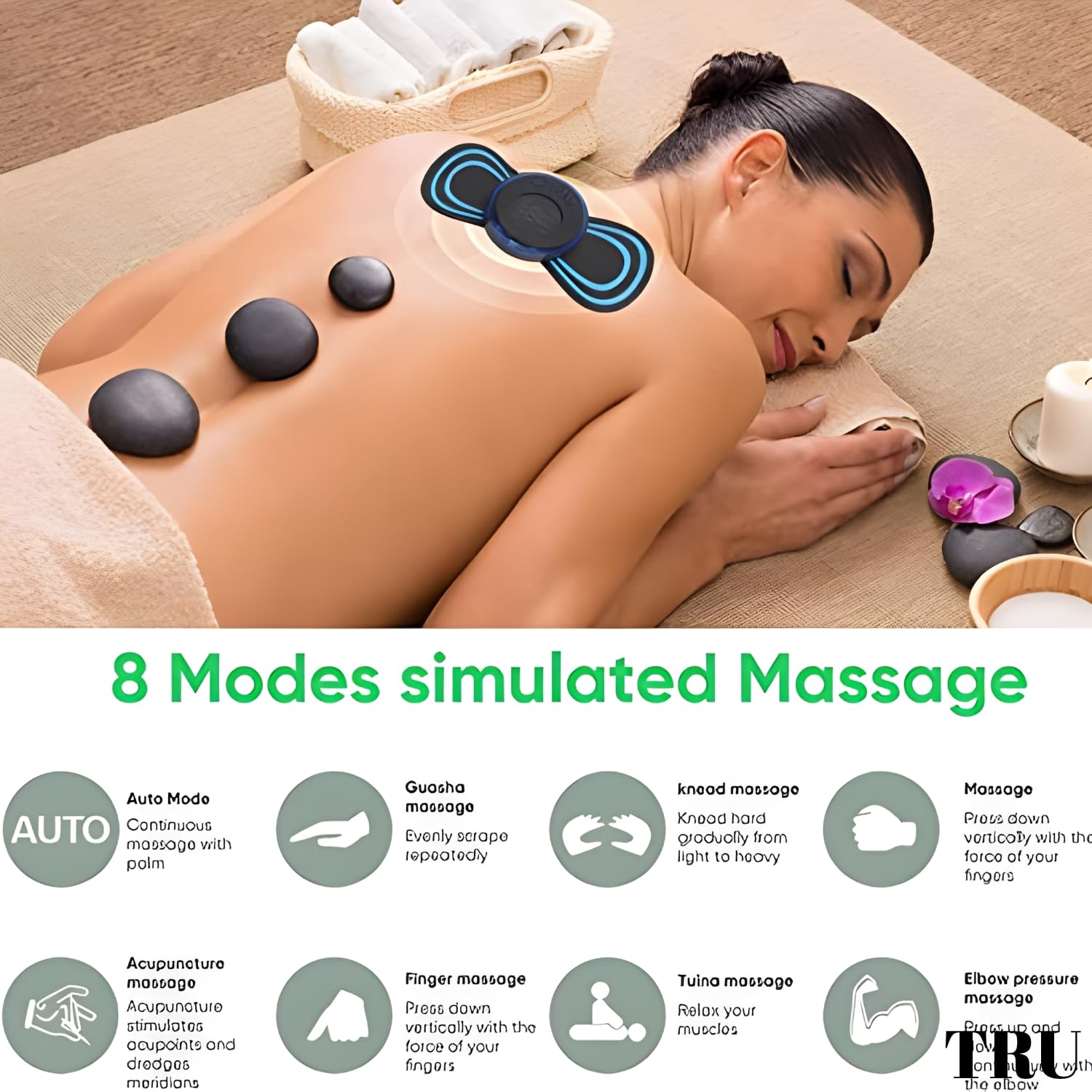 Butterfly Body Massager Machine for Pain Relief, Wireless Massager 8 Mode & 19 Strength Level EMS Mini Massager - Image 4