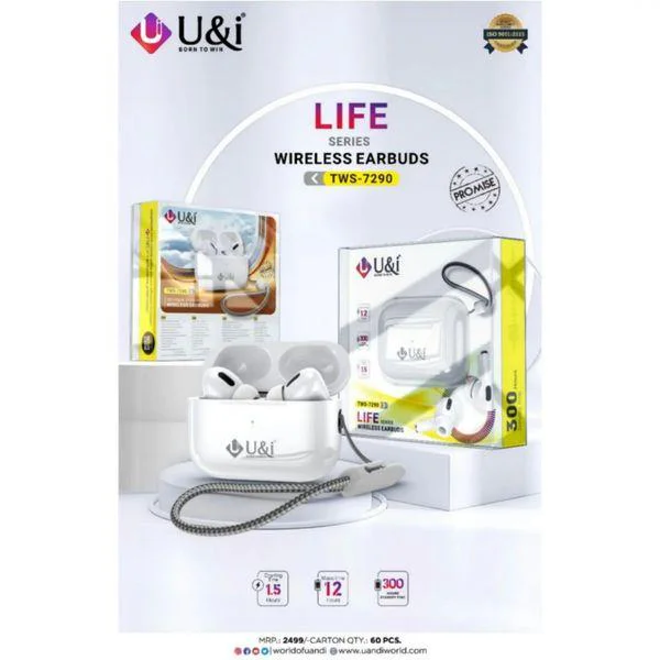 U&I TWS-7290 Life Series Wireless Earbuds - Image 3