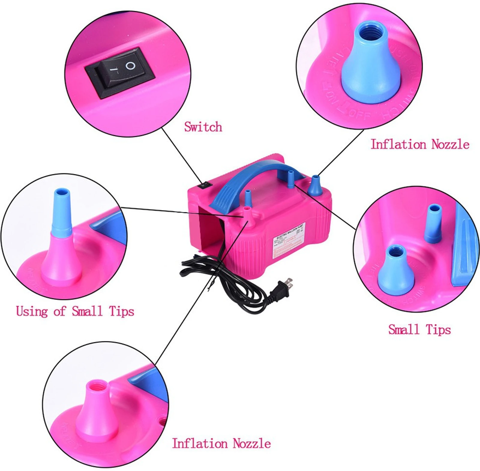 UISP High Power Electric Balloon Machine, Inflator, Air Pump - Image 5
