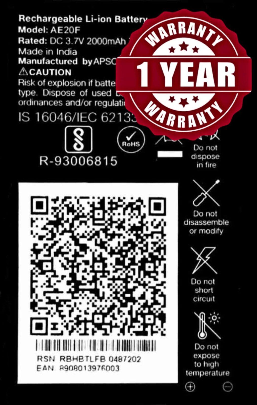 Jio Phone Battery 2000 MAH 5 Jio Phone Battery 2000 MAH - Image 5