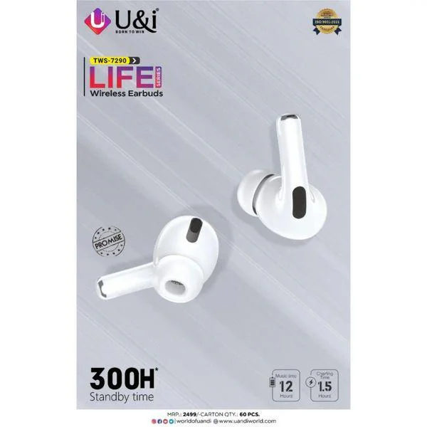 U&I TWS-7290 Life Series Wireless Earbuds - Image 4