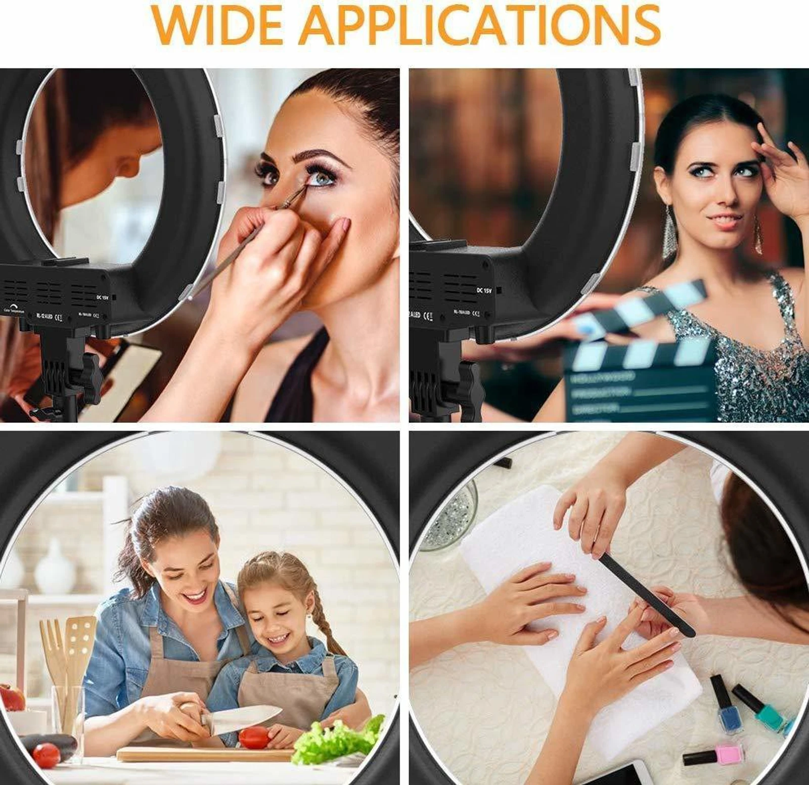 18 Inch Selfie Ring Light โ Ultimate LED Studio Photoshoot Lighting with Phone Holder for YouTube, Makeup & Live Streaming 5 18 Inch Selfie Ring Light โ Ultimate LED Studio Photoshoot Lighting with Phone Holder for YouTube, Makeup & Live Streaming - Image 5