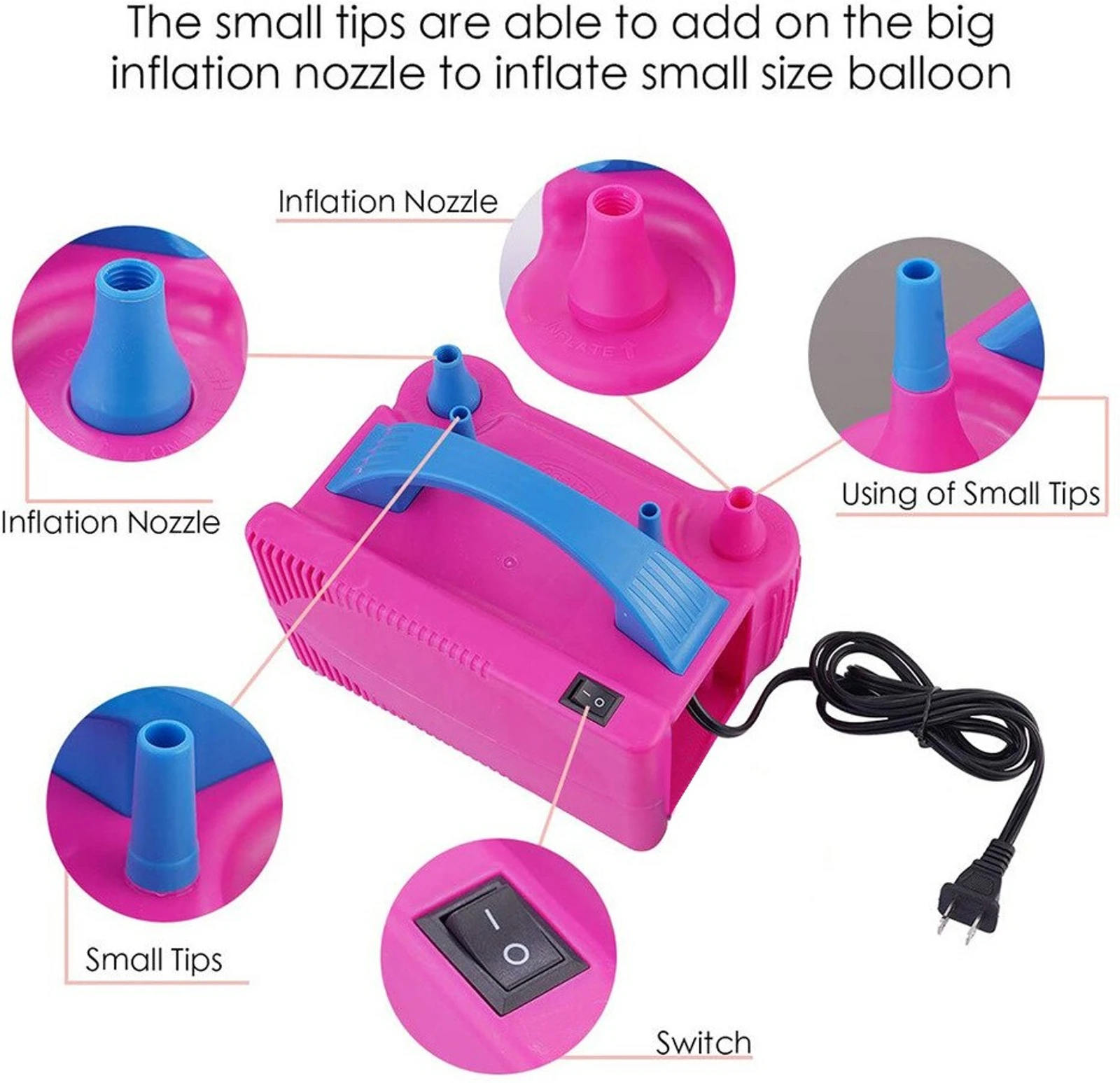 UISP High Power Electric Balloon Machine, Inflator, Air Pump - Image 6