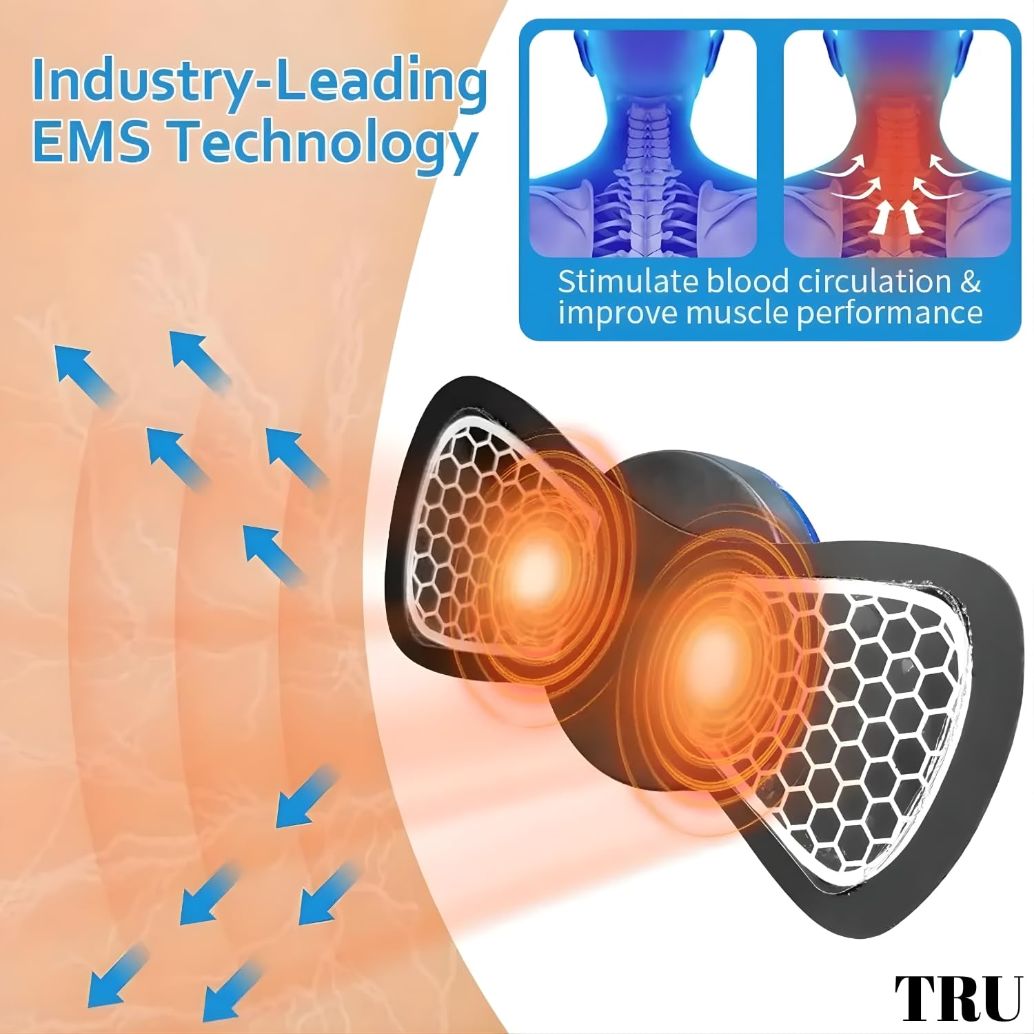 Butterfly Body Massager Machine for Pain Relief, Wireless Massager 8 Mode & 19 Strength Level EMS Mini Massager - Image 7