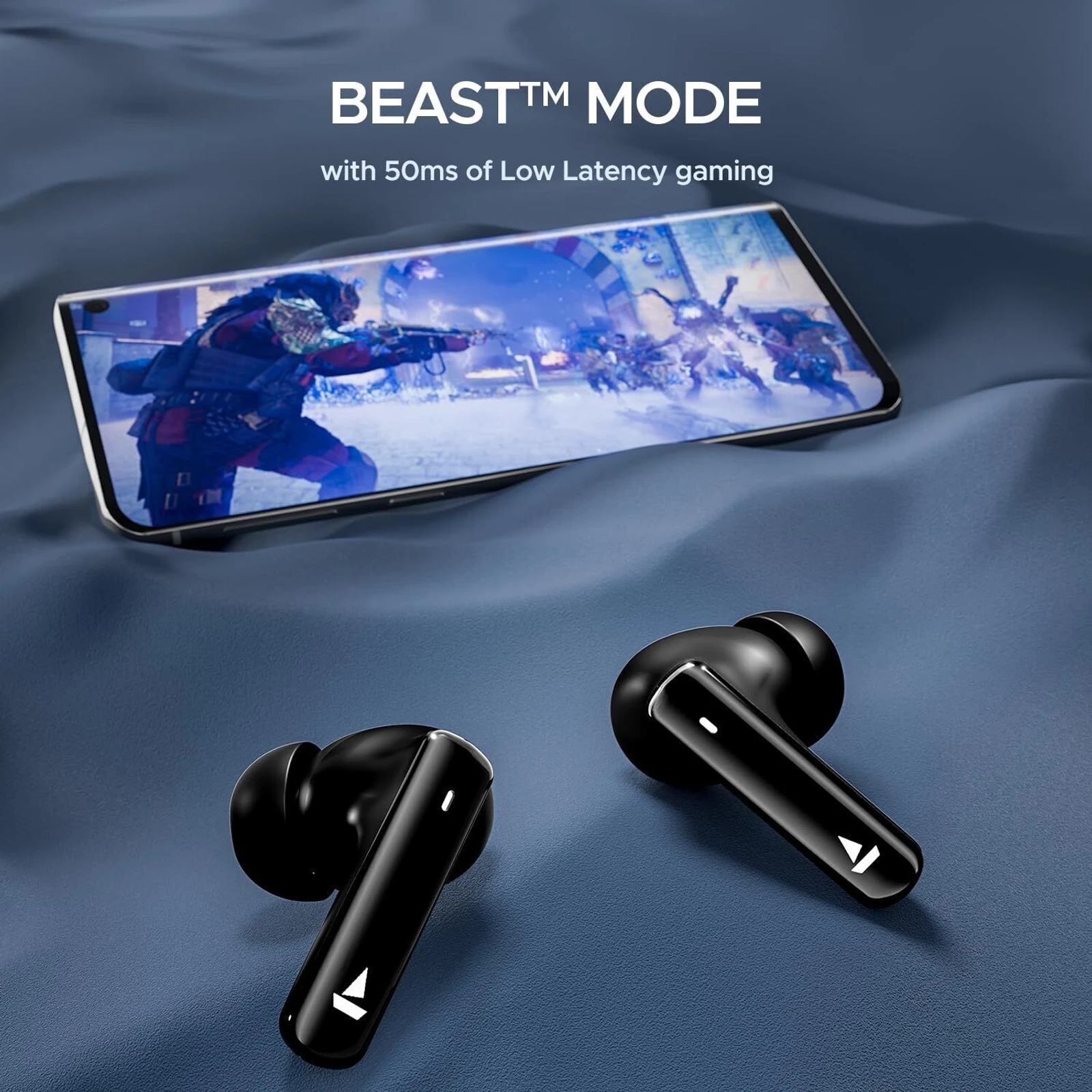 boAt Airdopes 121 Pro True Wireless Earbuds Signature Sound,Quad Mic Enx,Low Latency Mode for Gaming,50H Playtime,Iwp,Ipx4,Battery Indicator Screen - Image 8