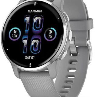 Garmin Venu 2 Plus, GPS, Powder Gray + Passivated, KOR/SEA (Open Box)