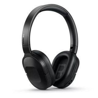 Philips Audio TAH6506BK/00 Slim & Lightweight Bluetooth Wireless Over Ear Headphones with Active Noise Cancellation, 30 Hrs Playtime & Multipoint Pairing with mic