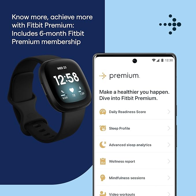 Fitbit Versa 3 Health Fitness Smartwatch With GPS 24 7 Heart Rate Alexa Built in 6 Days Battery GOT IT