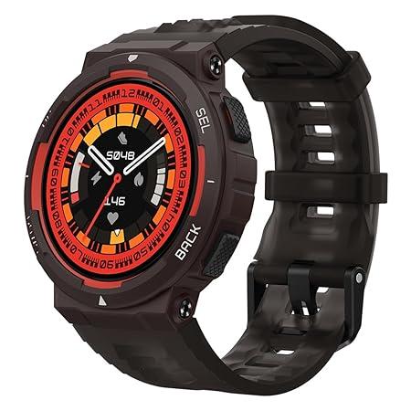 amazfit active edge 46mm smartwatch – rugged gps fitness watch with ai health coach & 16 day battery black