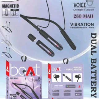 boat champion neckband – magnetic on off, vibration alerts, double battery & voice changer