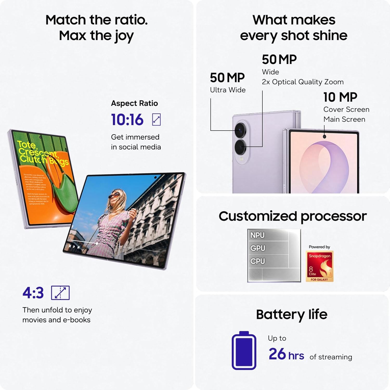 samsung galaxy z fold8 5g smartphone with galaxy ai